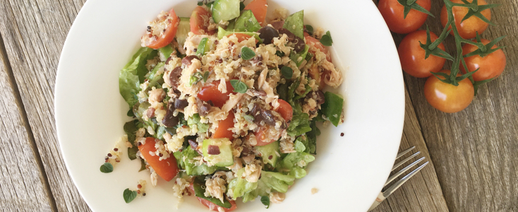 Low FODMAP Tuna Quinoa Salad
