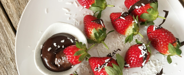 Strawberries <span class='highlight'>and</span> Chocolate Sauce image