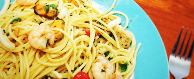 Low FODMAP Seafood Spaghetti image