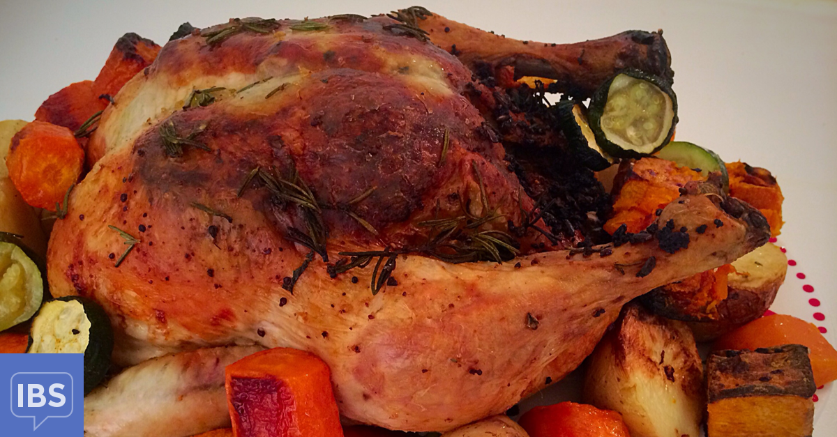 Roasted Chicken With Vegetables Recipe | IrritableBowelSyndrome.net