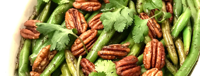 Green Beans with Spiced Pecans image
