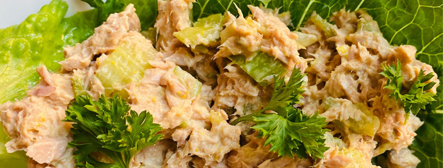 Creamy Salmon Salad Lettuce Wraps image