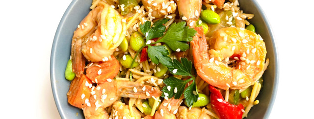 Sesame Shrimp Noodle Bowl image