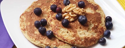 Low FODMAP Banana Protein Pancakes image