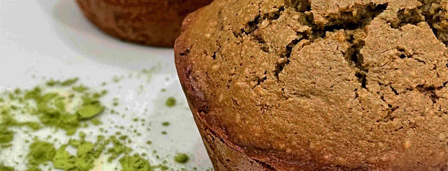 Matcha green tea muffins