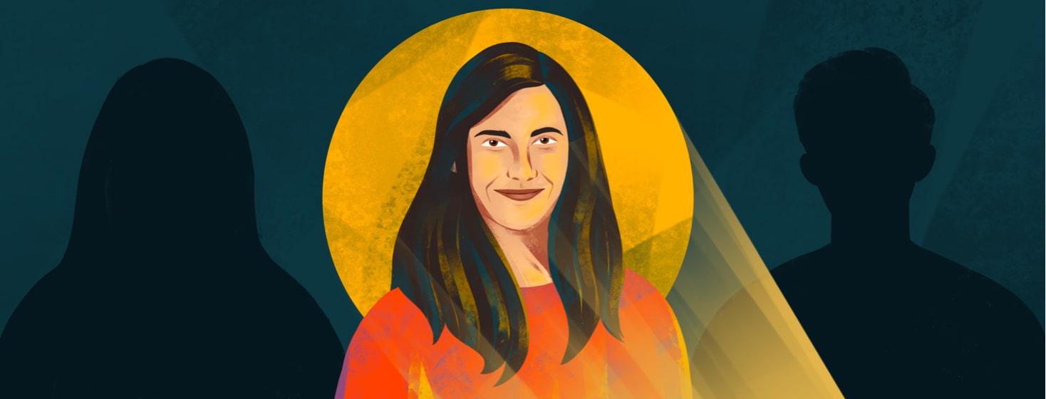 alt=spotlight on IBS community manager Sam Costa.