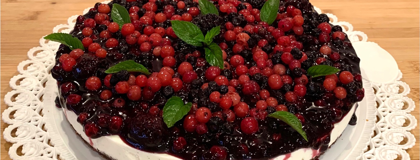 Lactose-Free Berries Cheesecake