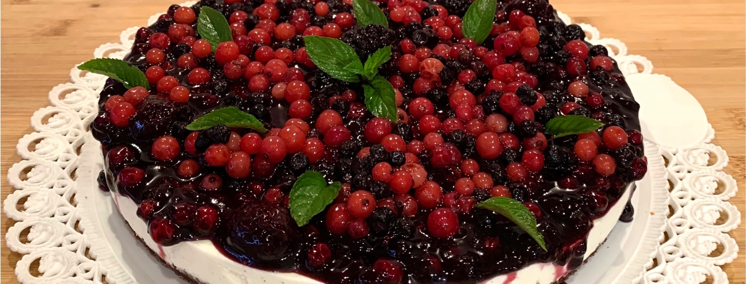 Lactose-Free Berries Cheese Cake 